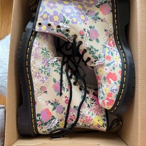 Doc Martens 1460 Floral Mash-Up Leather Boots